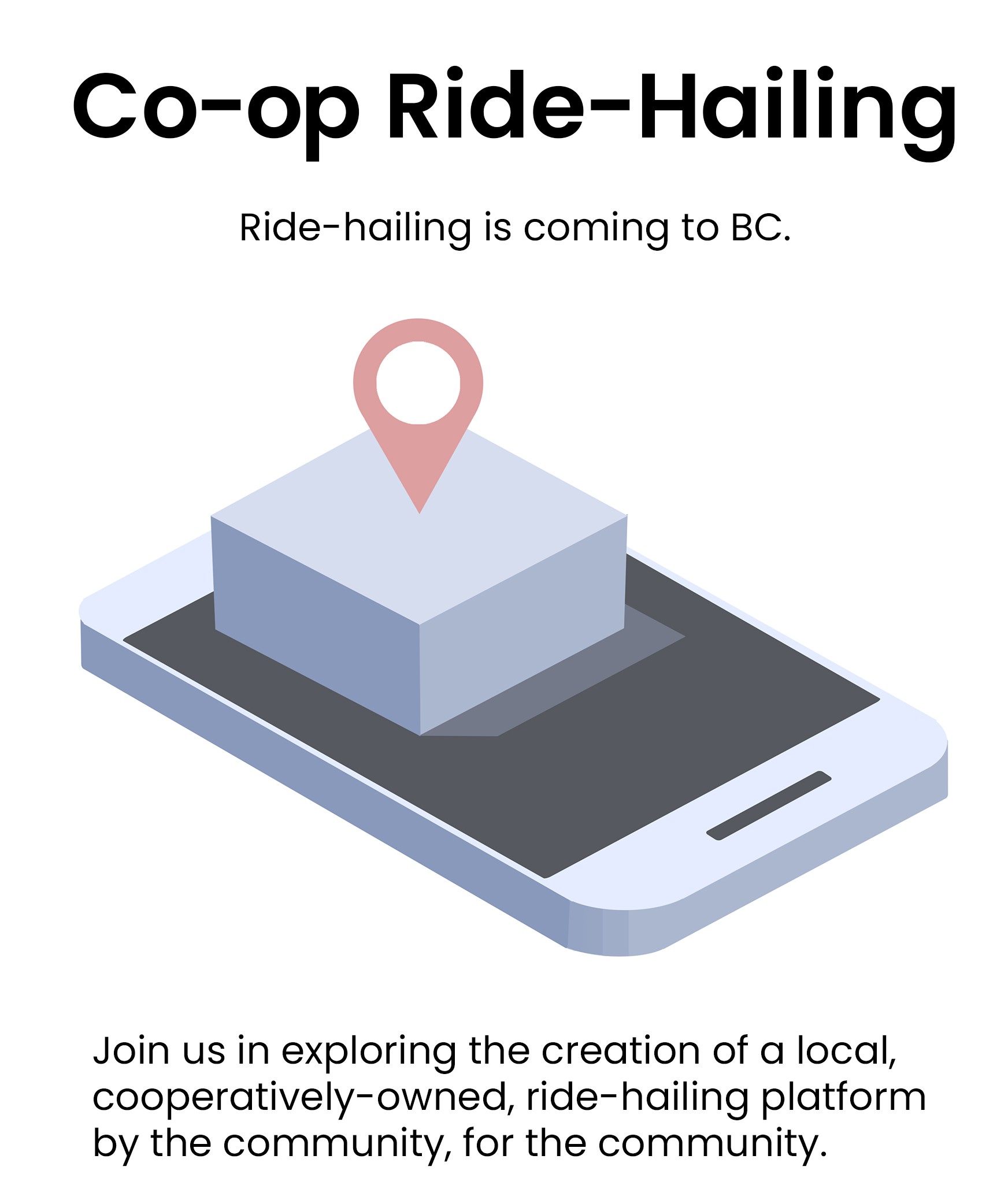 The cover of an informational pamphlet for the ride-hailing project